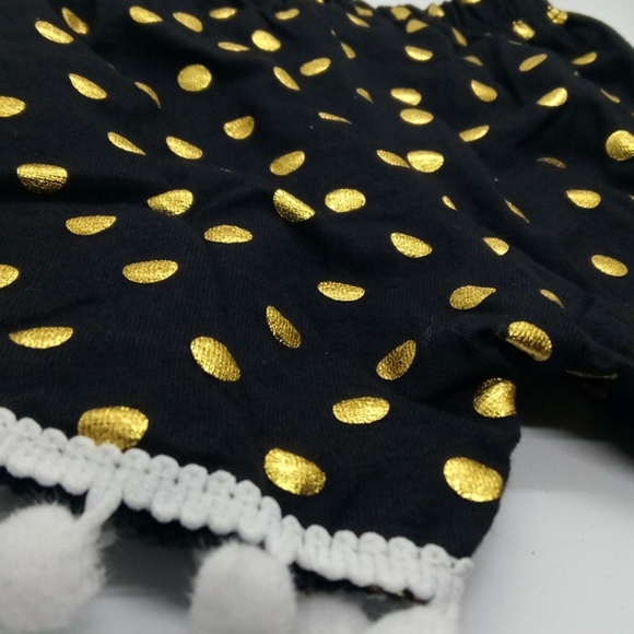 🆕 Polkadots Black short pants whit Gold - Picture 7 of 8